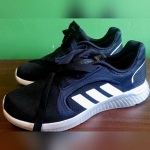 Women's Adidas Edgelux Sneakers | Black, white, and silver